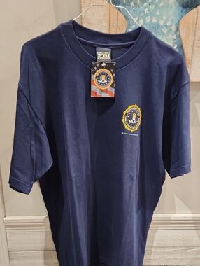NWT FBI FBI Tour Washionton D.C.  Badge Graphic Navy  T-Shirt Sz XL